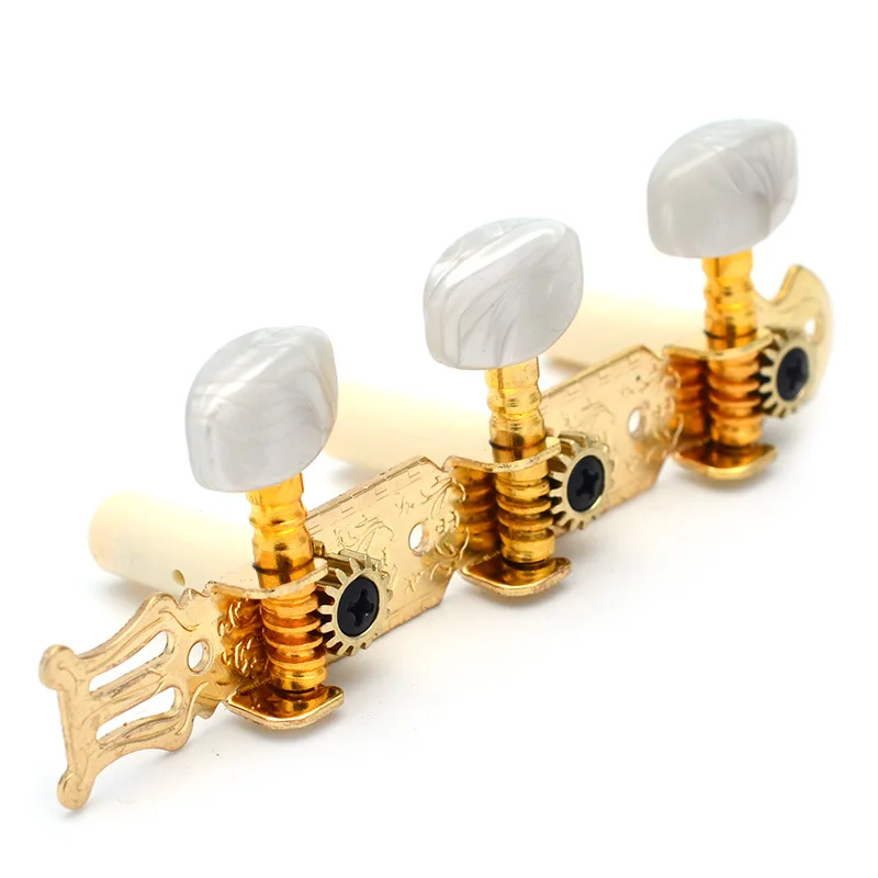 2Pcs/Set Classical Guitar Tuning Pegs Machine Head Tuners Keys 3L 3R Professional Metal Guitar Knob Parts