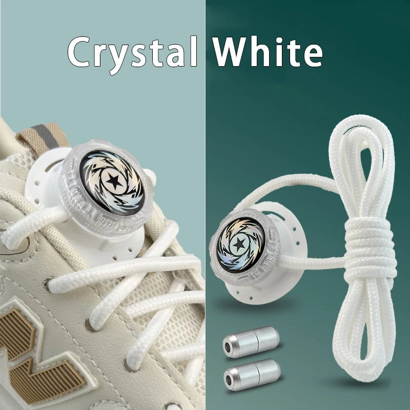 Neue dicke Seil-Sneaker-Schnürsenkel ohne Krawatten, drehbare Schnalle, Schnürsenkel, Upgrade, einfache Installation, automatische Schnürsenkel, Schuhzubehör