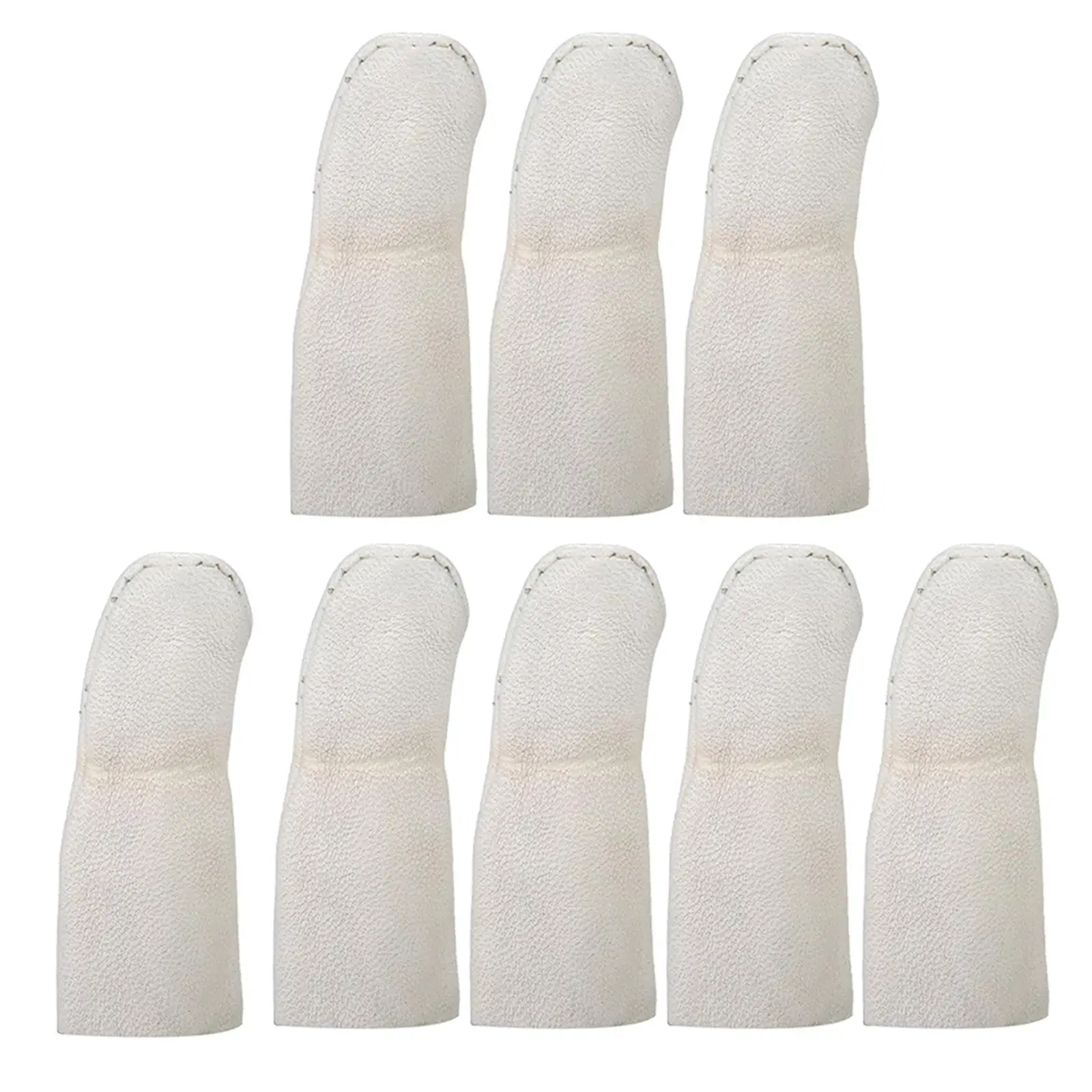 8Pcs PU Finger Cots Comfortable Jewelry Tools Finger Covers Wear Resistant