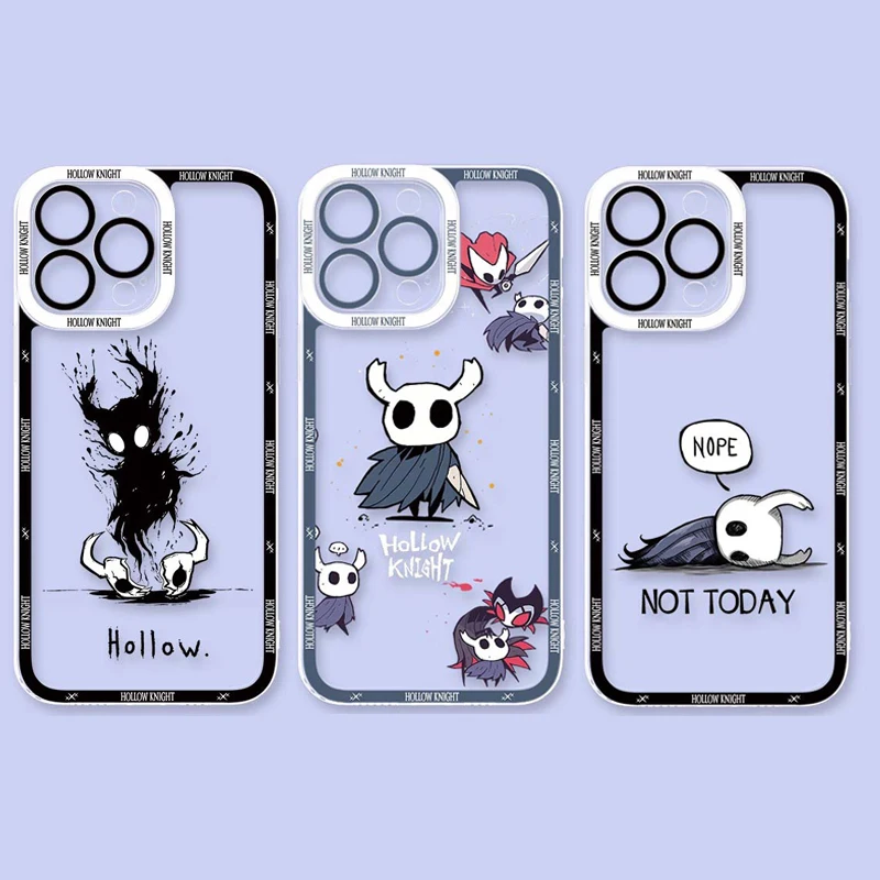 H-Hollow K-Knight جراب هاتف ل Xiaomi Redmi 15C A5 14C 13 12 13C 10C 12C 9A 10 9T 9C A1 Plus A2 A3 POCO F3 لينة واضح غطاء