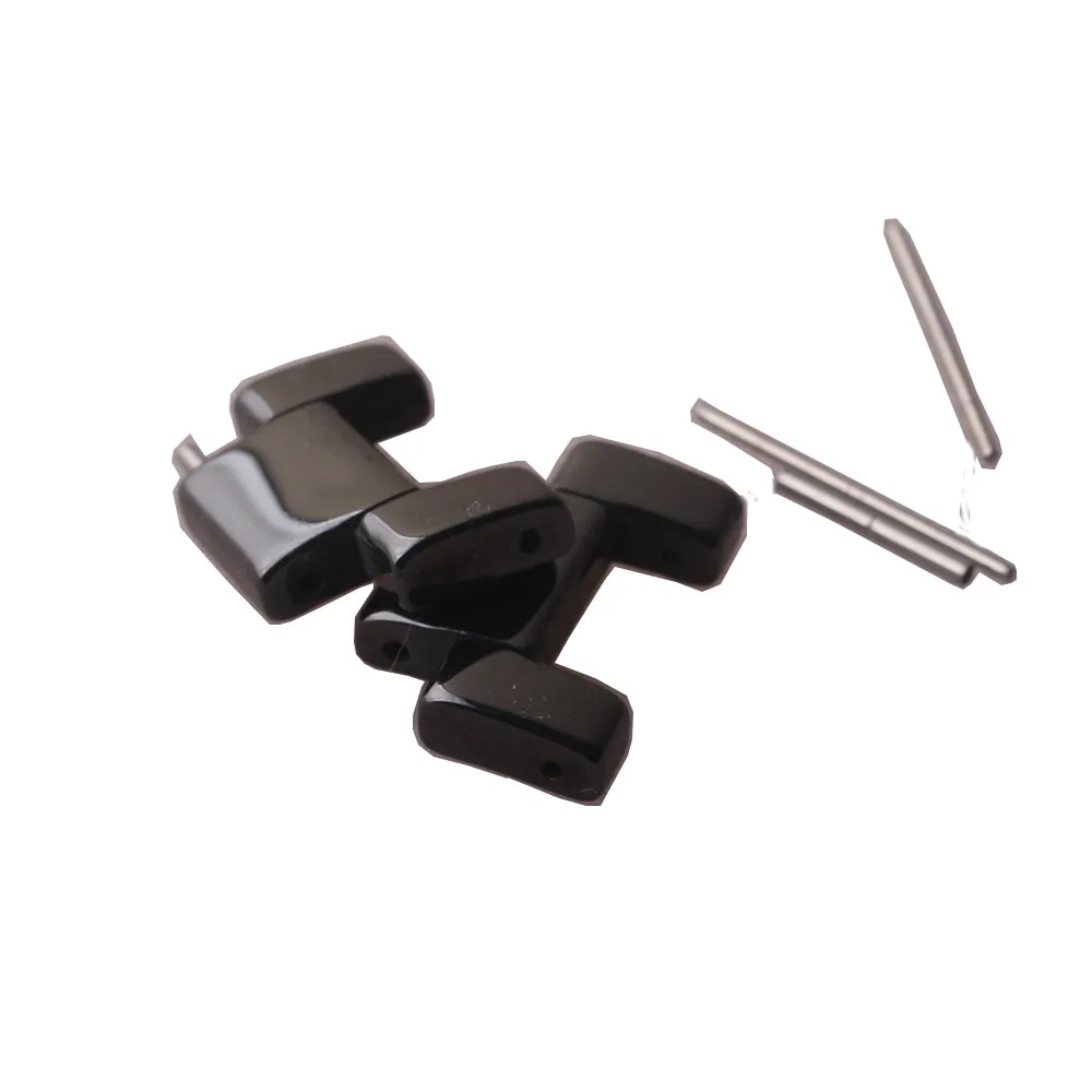 Accessori per cinturini cinghie estese particelle collegamenti per cinturini in ceramica come immagini cinturino in stile larghezza speciale nero da 20mm nuovo