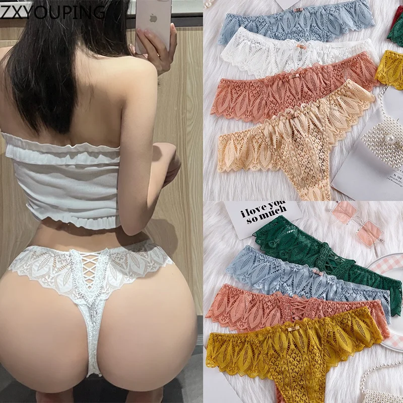 

3 шт., женские трусы с заниженной талией