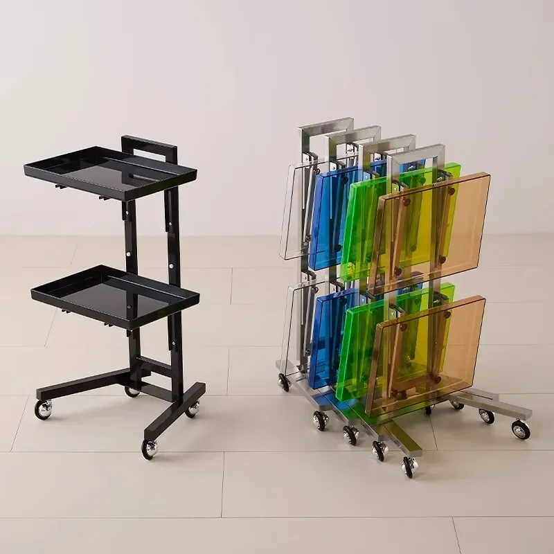 

Metallic Salon Trolley Simple Hairdressing Auxiliary Cart Salon Furniture Carro Auxiliar Con Ruedas Hairdresser Helper Fancy