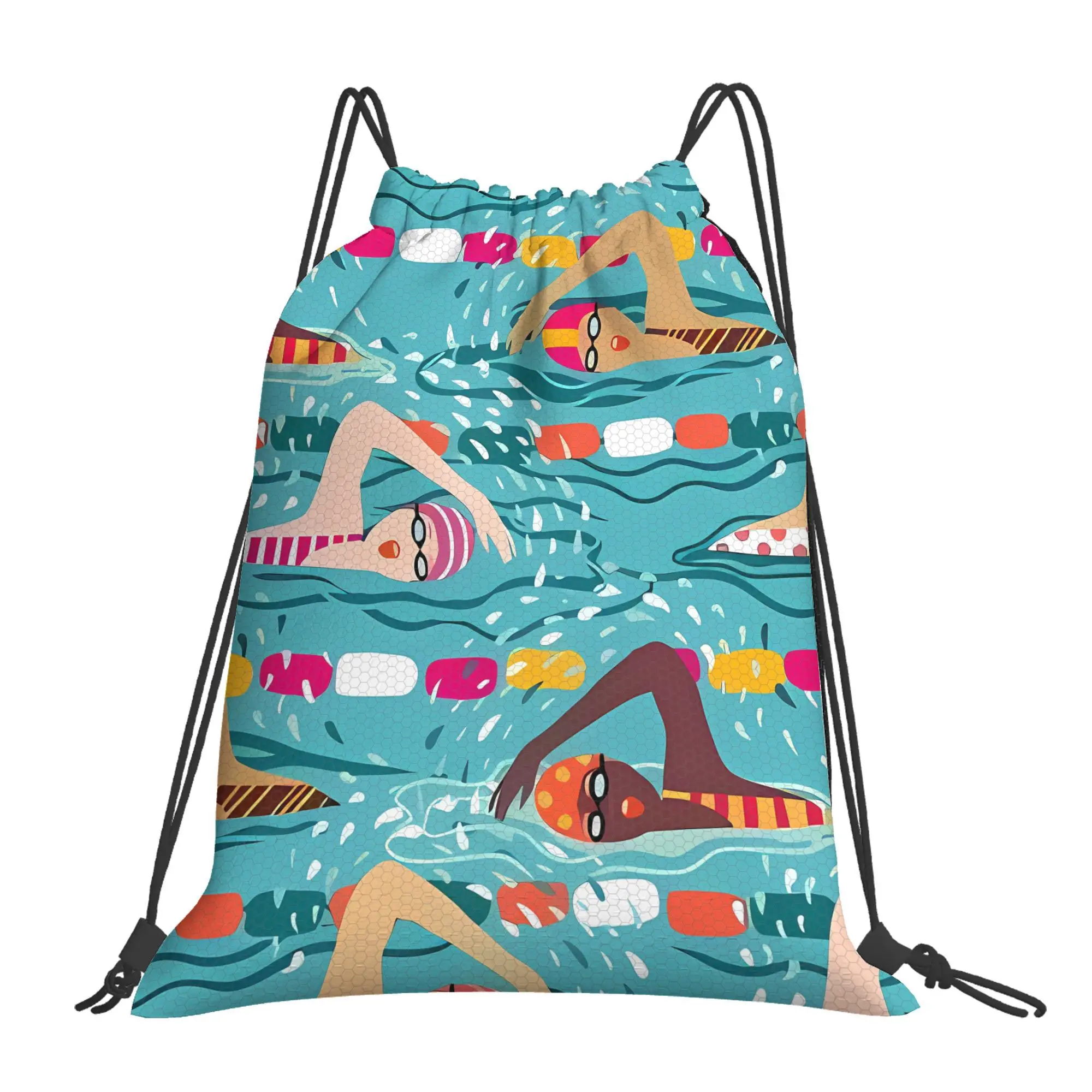 Lightweight Drawstring Swim Bag, Simple & Durable, Outdoor Activity Portable Storage Bag