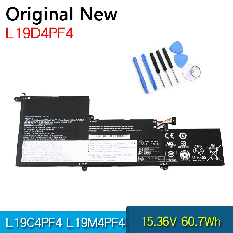 Nuova batteria originale L19C4PF4 L19M4PF4 For per Lenovo YOGA 14s 14sARE S750-14 2020 Slim 7 14 14ARE 15.36V 60.7Wh