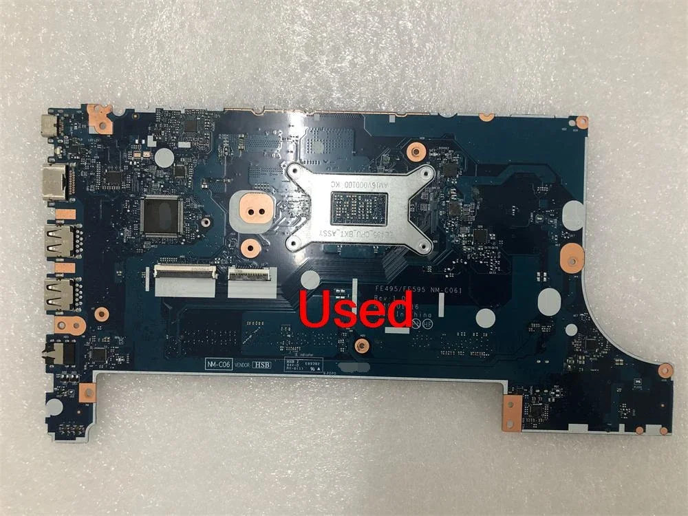 NM-C061 For Lenovo ThinkPad  E495/E595 Laptop Motherboard mainboard CPU R3-3200U R5-3500U R7-3700U 02DL978 02DL979 02DM023