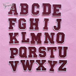 High Quality 26 English Letters Cloth Patches Clothes Bags Pants DIY Accessories Hot Melt Glue Ironing Badge Embroidery