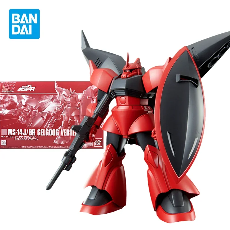 

Bandai Gundam Model Kit Аниме Фигурка HGUC 1/144 MS-14 J BR GELGOOG VERTEX Фигурки Коллекционные игрушки Подарки для детей