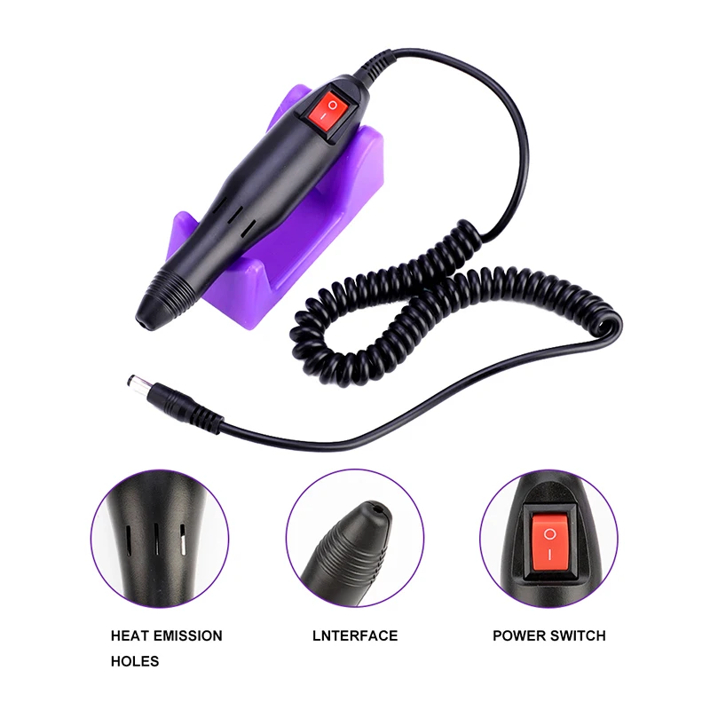New Models Electric Nail File Nail Drill Pen Machine Professional Nail Polish Equipment Manicure Pedicure Set Kit
