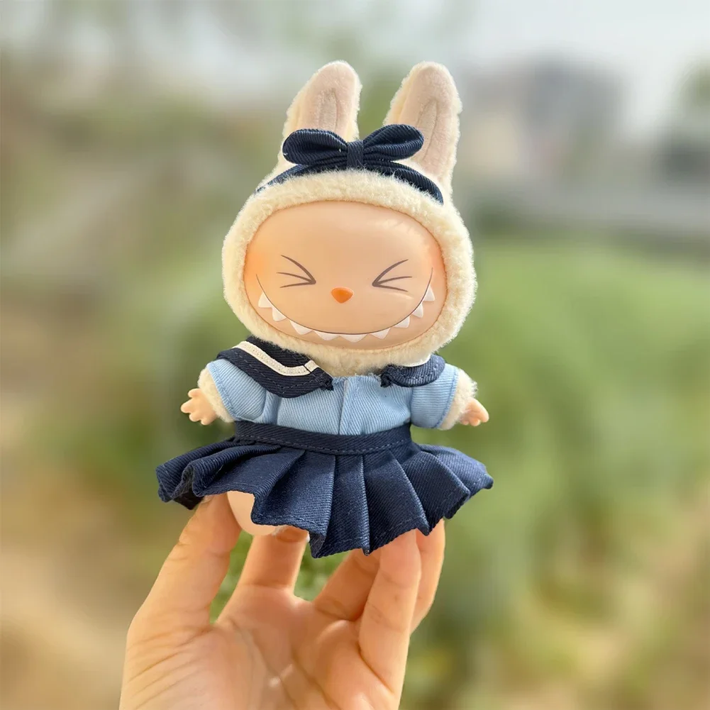 

Для 17 см Labubu Ropa JK комплект платья мини-кукольная одежда модный одинаковый стиль модная одежда наряд без куклы