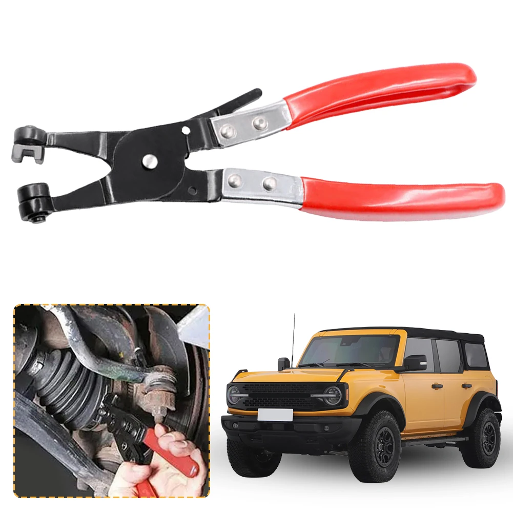 Auto Pliers Removal Tool Thicker Handle Flat Band Ring Tube Clamps Enhance Strength Comfort for Plumbing Water Fuel Coolant Hose