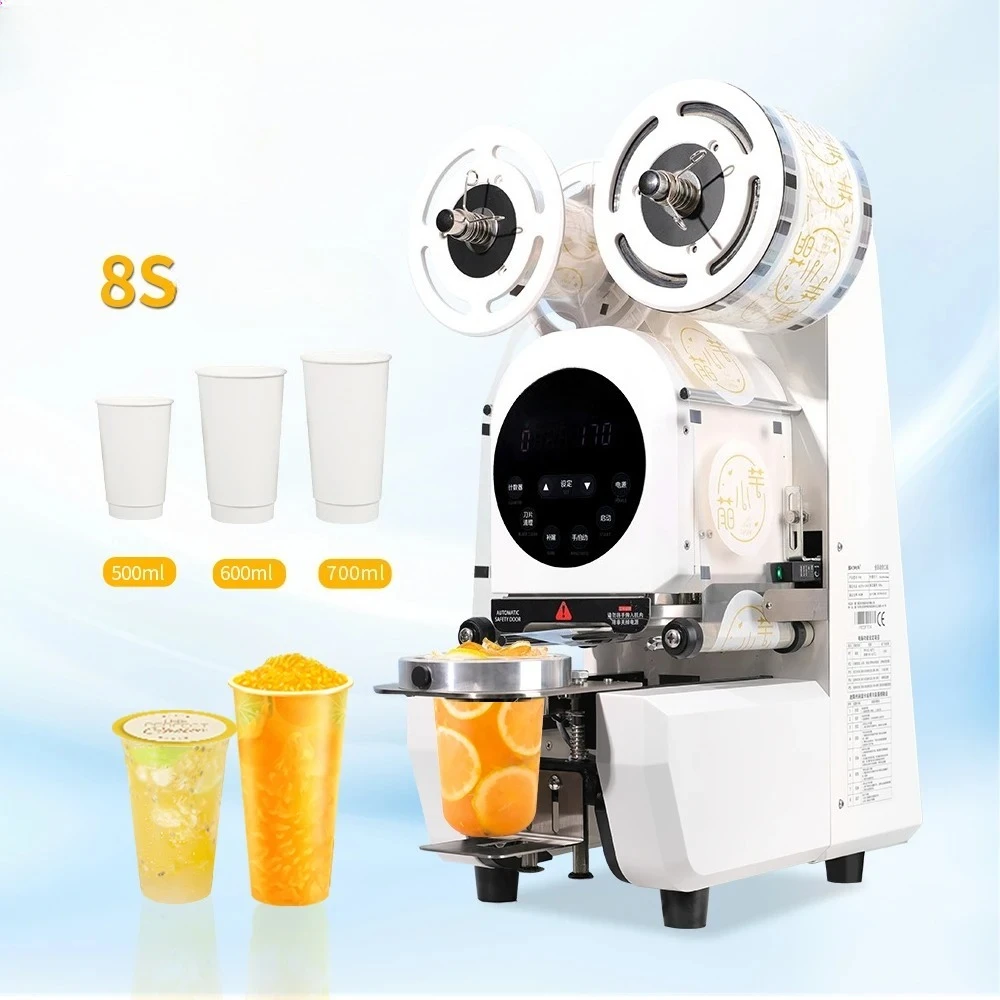 Factory Automatic Heating Seal Can Sealer Machine Pp Pet Paper Cup Sealing Machine Film Cup Filling and Sealing Machine