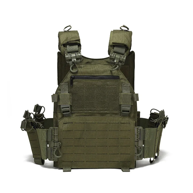 AA New Combat Vest 6094 Quick Release Lightweight Laser Cut Tactical Vest Black Gear Carry Hunting Tactical Vests