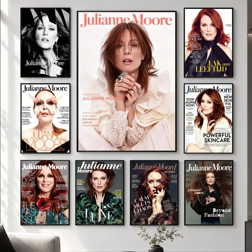 actress Julianne Moore Poster  HD Poster Simple Home Decoration Suitable for Living Room Bedroom Corridor Gift Giving