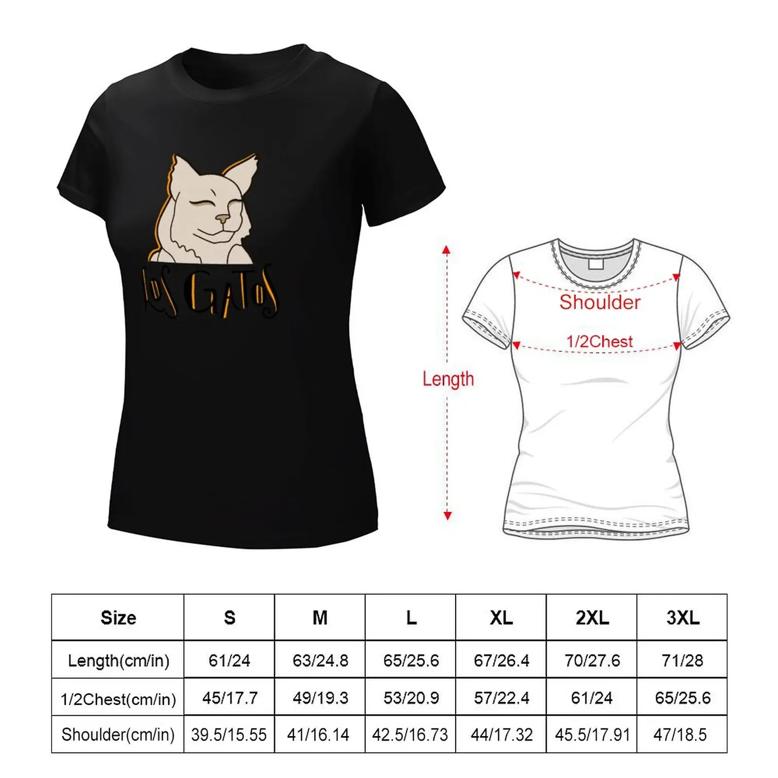 Los Gatos Cat Statue T-Shirt Aesthetic clothing aesthetic clothes cute tops Women t-shirts