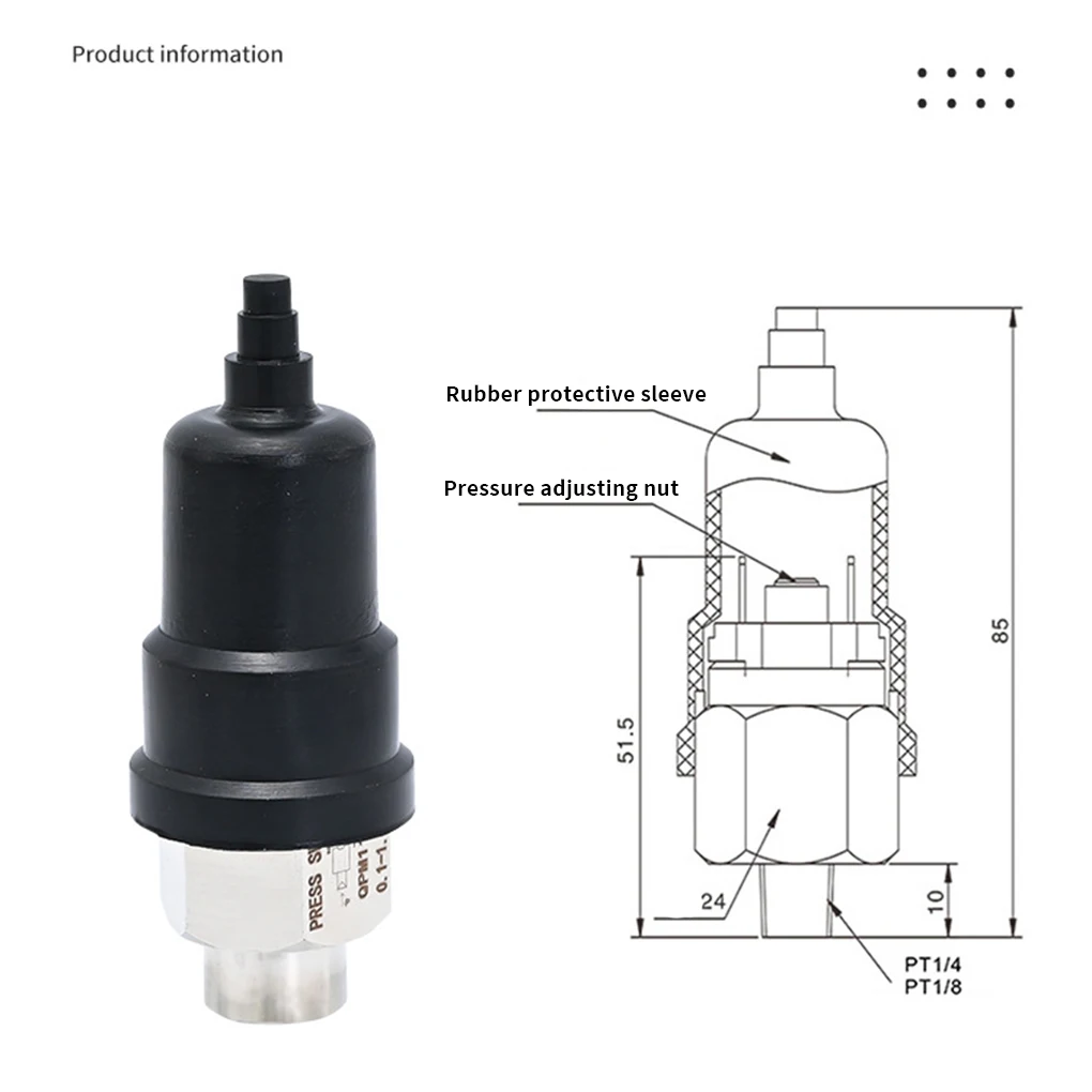 Pressostato professionale interruttori accessorio compressore QPM11-NO-02