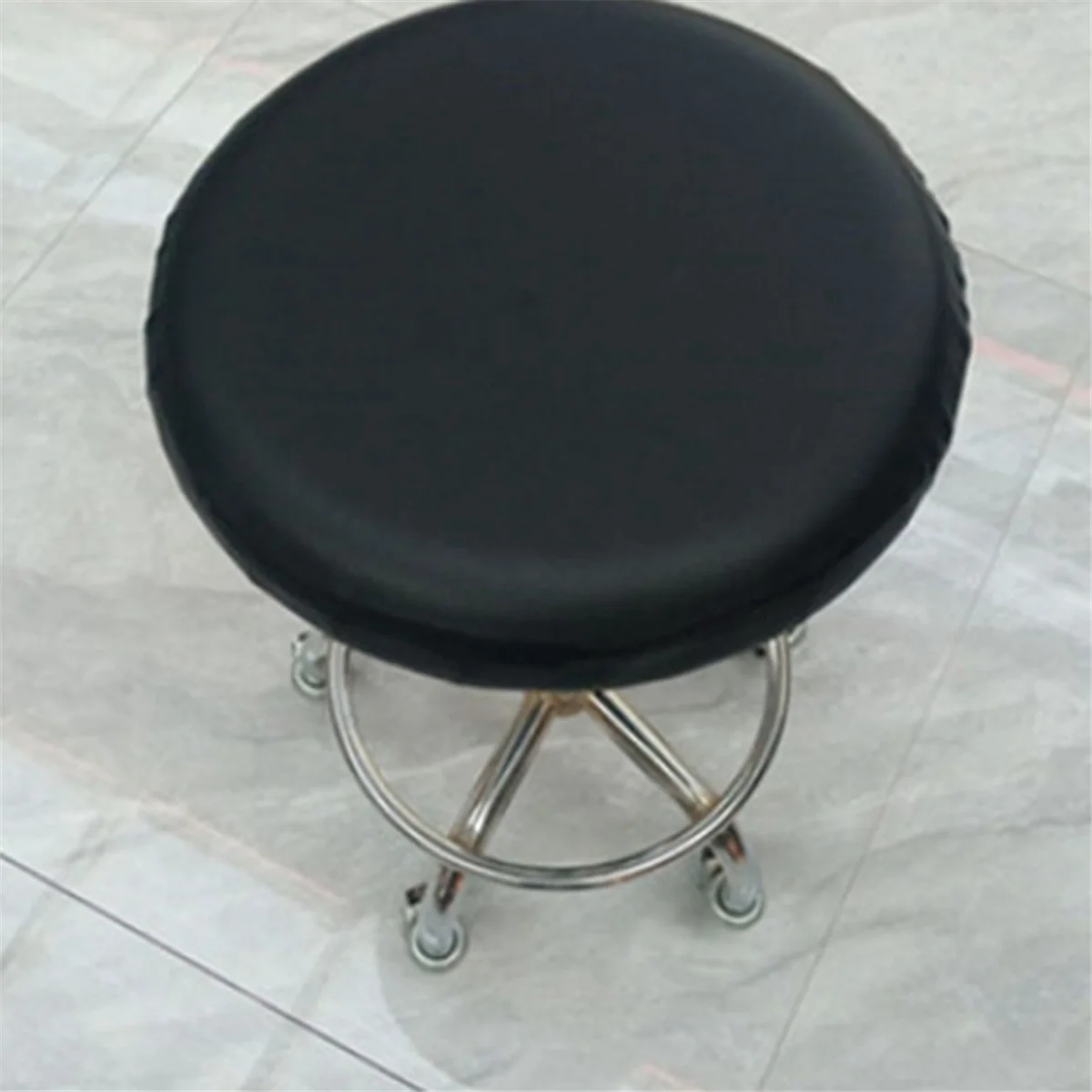 2PCS Round Bar Stool Cushion for 28-33cm Waterproof Bar Stool Covers Brown