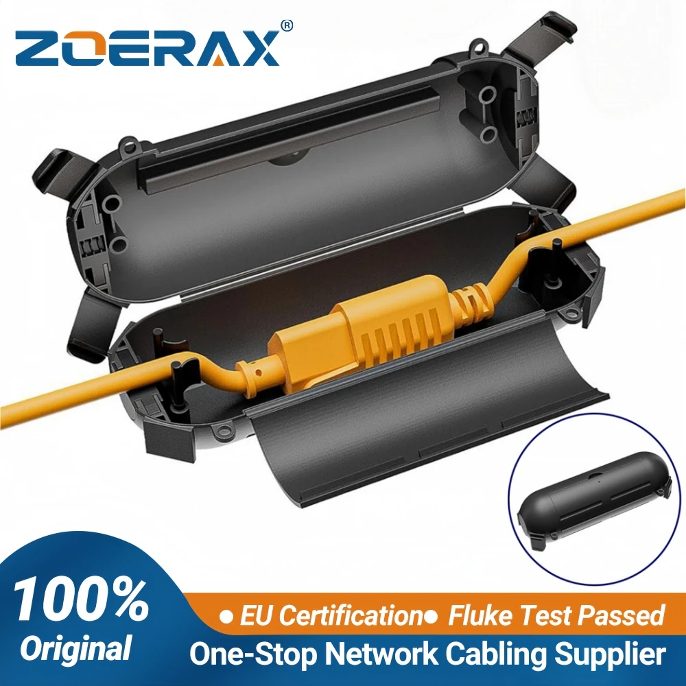 ZoeRax Outdoor Waterproof Cover IP44 Max Support 12AWG/3C(OD12mm) Cable Connection Seal Box for Outdoor Connect,Plug,Socket