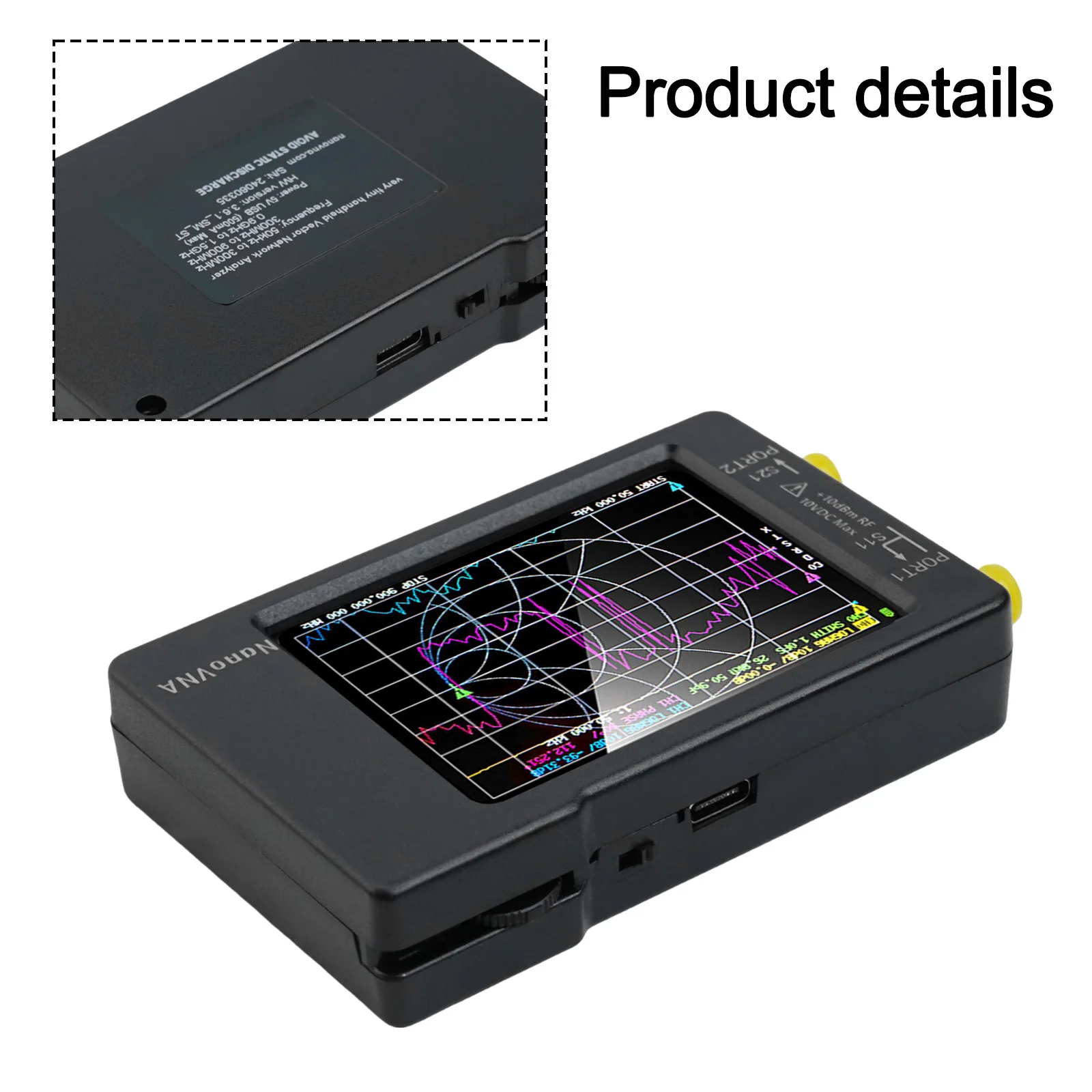 

Portable Pocket VNA HW3 6 Vector Network Analyzer Accurate Resonance Position Suitable for Smith Diagram Measurement