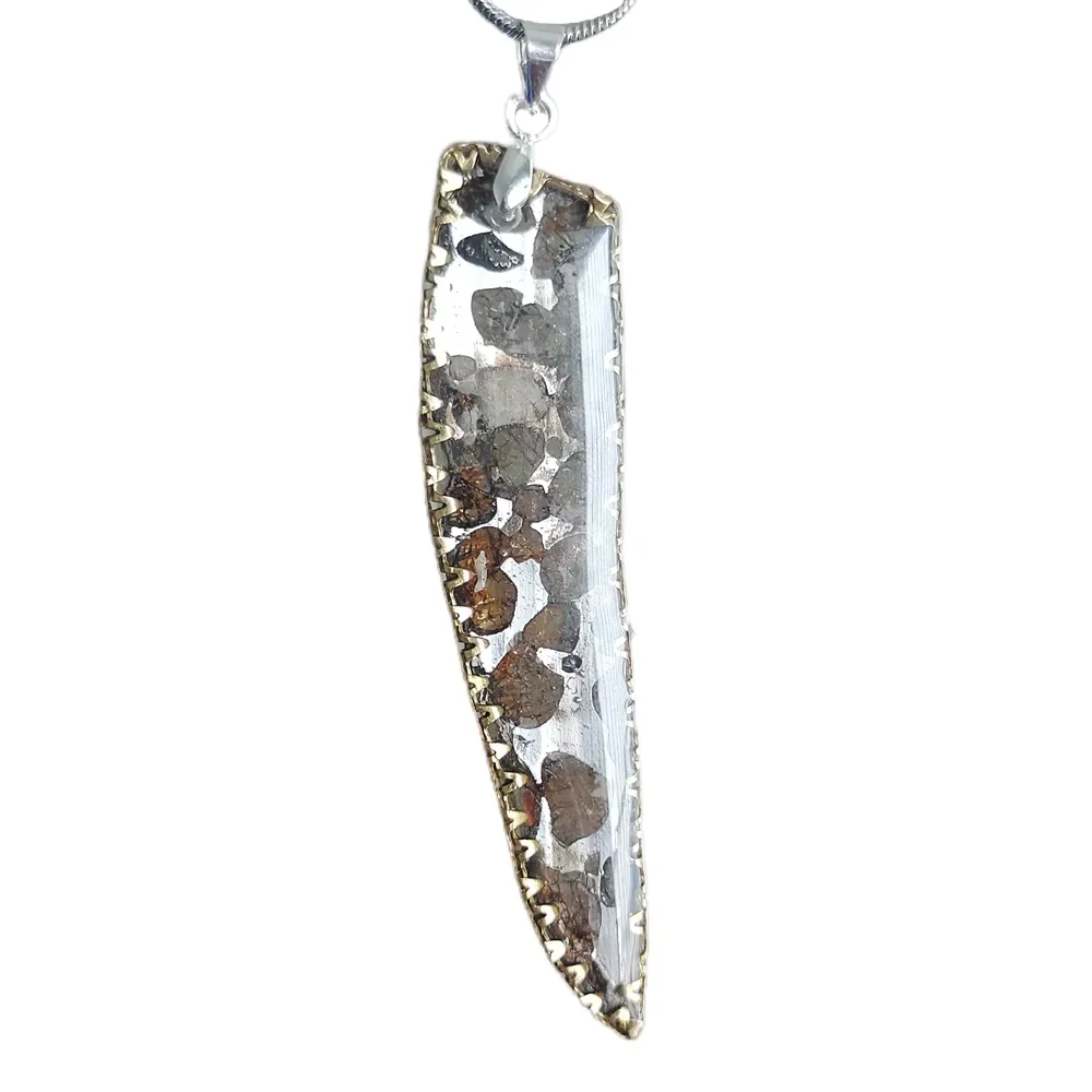 

4.3g Brenham Olive Meteorite manual Pendant Olive Meteorite Natural Olive Meteorite Necklace Pendant Specimen Collection- TB216