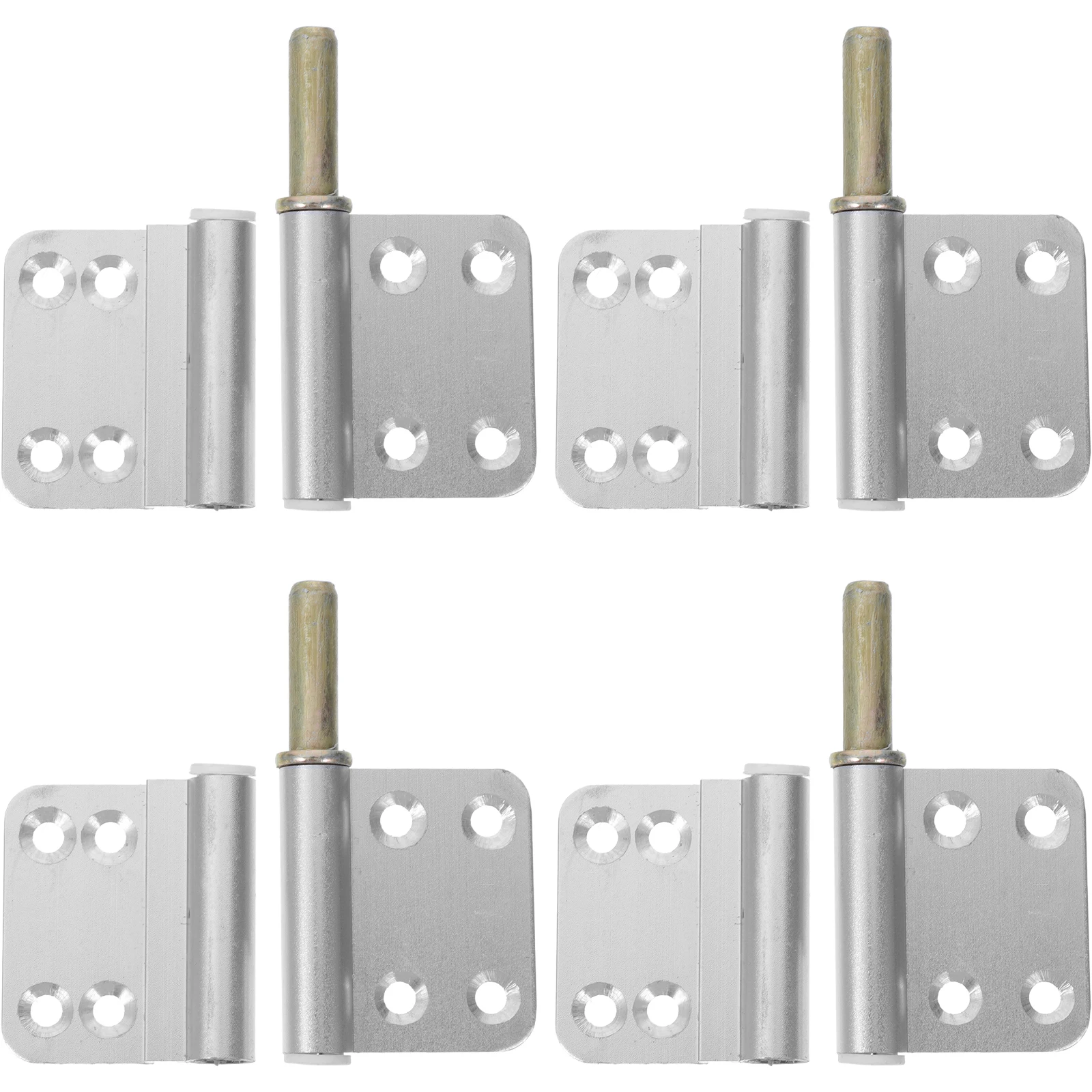 

4pcs Heavy Duty Aluminum Alloy Bathroom Door Detachable Lift Off Flag Hinge For Cabinet Cupboard Window Doors Outdoor Indoor
