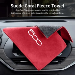 Car Wash Towel Soft Cleaning Rag Cloth Auto Cleaner Tools For FIAT 500 Abarth Punto Tipo Panda Ducato Stilo Fiorino Doblo Bravo