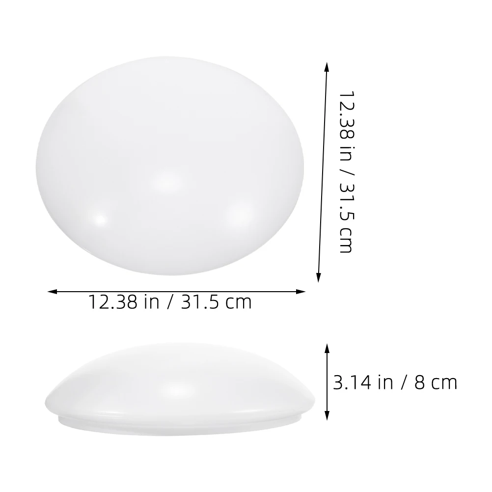 

Durable Plastic Ceiling Light Cover Replacement Round Dome Diffuser Clip On Fixture Easy Install Bathroom Bedroom Kitchen Flush