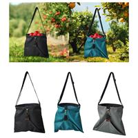 Harvest Fruit Picking Bag Garden Apron Oxford Cloth Fruits Gathering Bag for Gardening 14.96inchx15.75inch