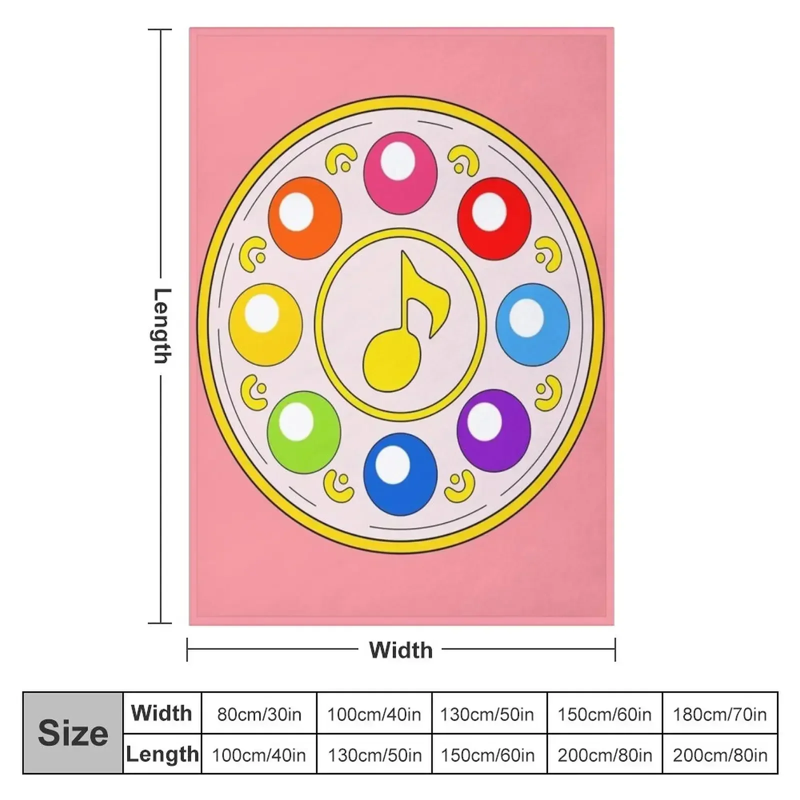 Magical Doremi -Rhythm Tap/Minarai Tap Throw Blanket couch cozy soft plush fuzzy picnic outdoor blanket