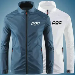 Chaqueta de ciclismo impermeable a prueba de viento para hombre, cortavientos de manga larga para bicicleta de montaña, Anti-UV, verano 2023