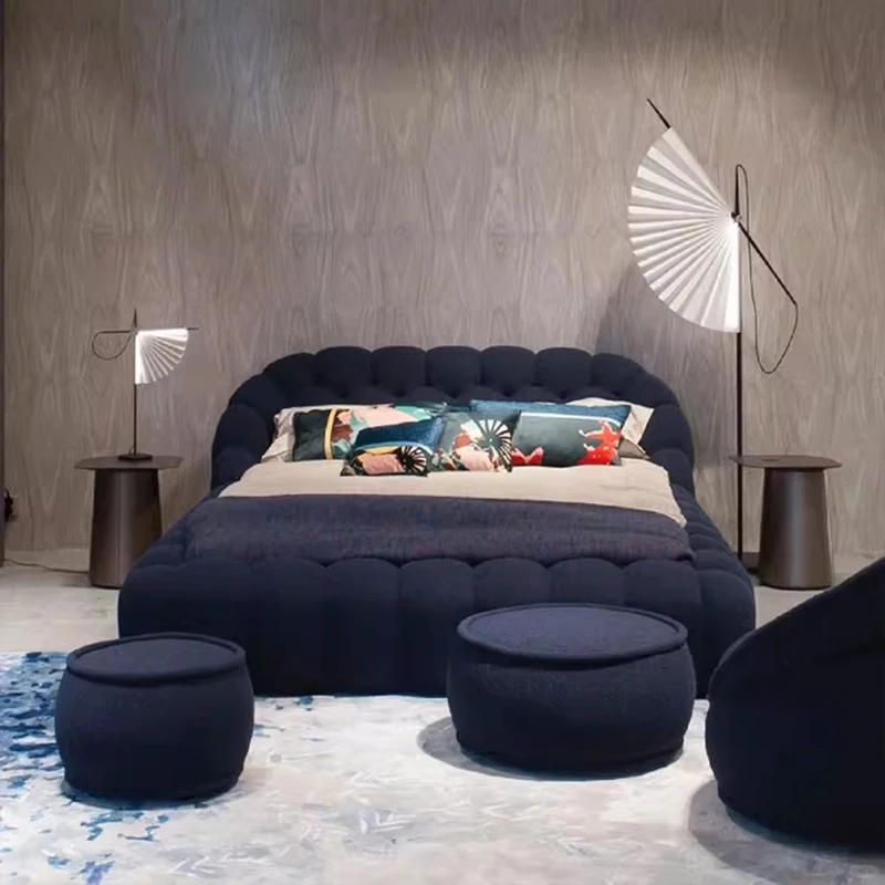 

Lounge Clear Bed Decoration Beauty Room Decor Large Size European Sun Sleeping Bed Safe Letto Matrimoniale Trendy Furniture