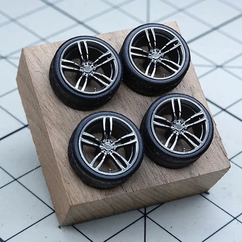 

PuffStudio 1/64 Масштабная модель колесной ступицы 437M - Оригинальный стиль - Ступица с осью 8,5 мм, модель из смолы, для модификации колес, игрушка