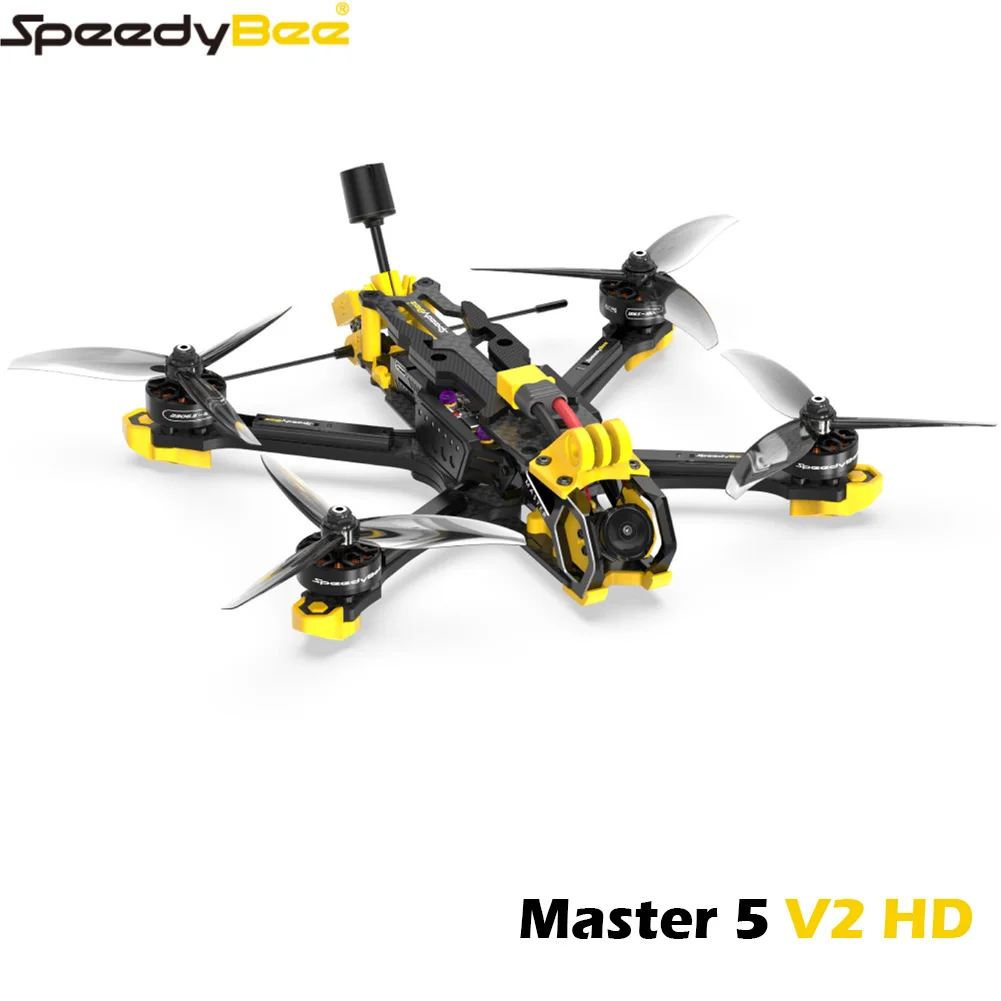 SpeedyBee Master 5 V2 HD O3 Unità aerea Freestyle Drone Set con SpeedyBee F405 V3 Stack 2306 1900KV 6S Motore