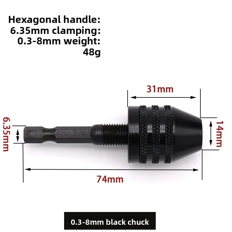 Pour 0.3-3.6mm ensemble d'outils de meulage électrique 0.3-6.5mm changement rapide poignée hexagonale trois mâchoires auto centrage mandrin de forage hélicoïdal