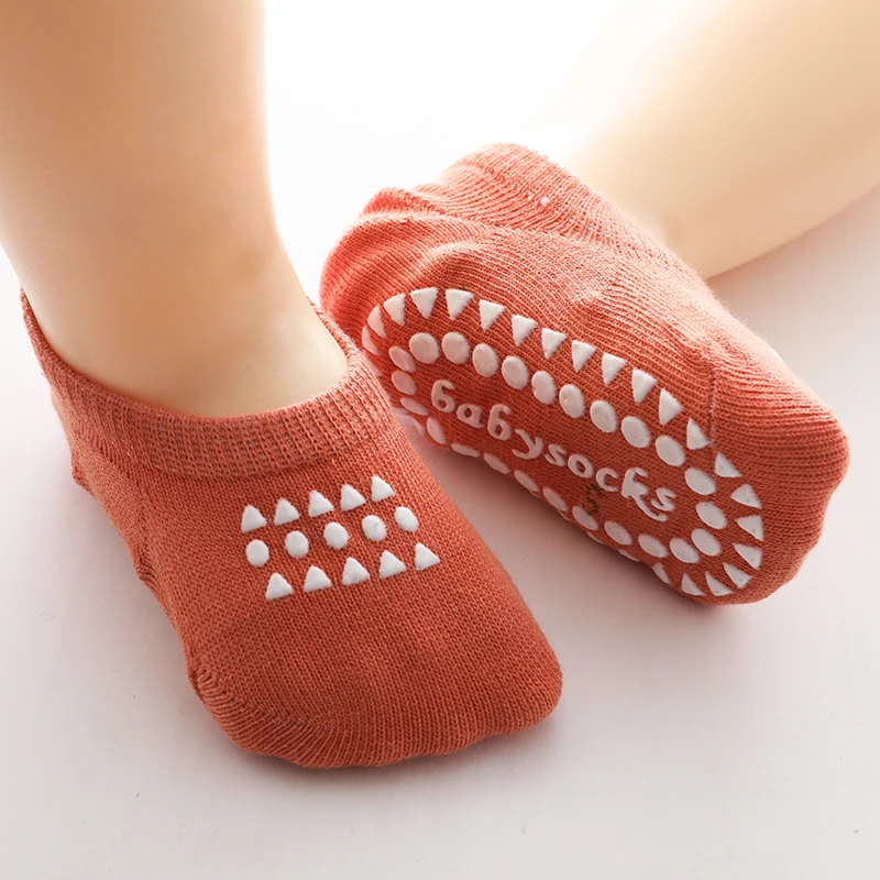 New Arrivals Spring Summer Baby Boys Girls Thin Cotton Infant Ankle Socks Non-slip 0-4 Year No Show Toddler Floor Socks Solid