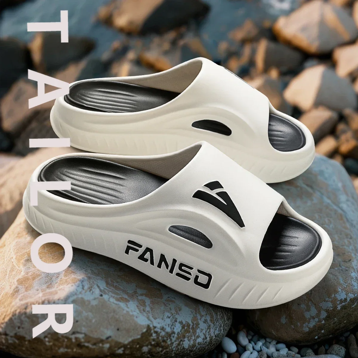 

Мужские уличные тапочки из ЭВА, спортивные тапочки на толстой подошве, удобные дышащие уличные тапочки