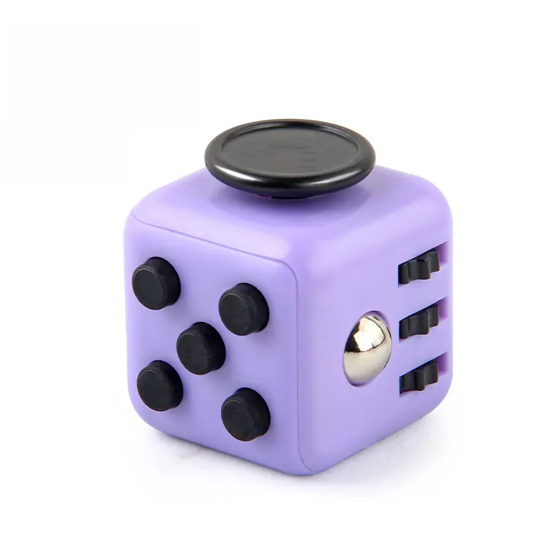 6-in-1 Fidget Cube Toy Hand Spinner voor anti-stress/anti-angst Fidget speelgoed voor kinderen, tieners, volwassenen-3,4 cm 40 g meerdere kleuren
