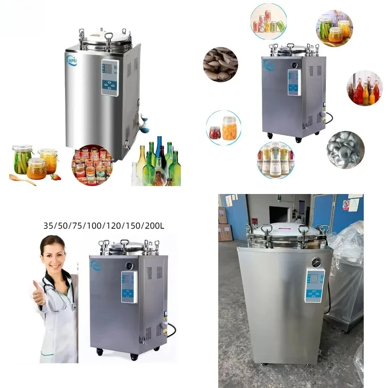 

26 Industrial Steam Sterilizer with Optional Drying System Dry Burn CE ISO Certified for Beverage and Food Packaging