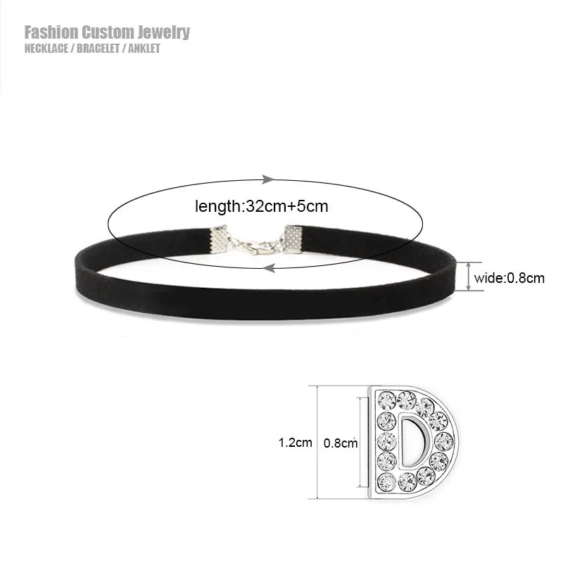 Custom Letters FEMBOY Choker Necklace Men Women DIY Customized Name Collar Suede Leather Cosplay Chocker Personalized Jewelry