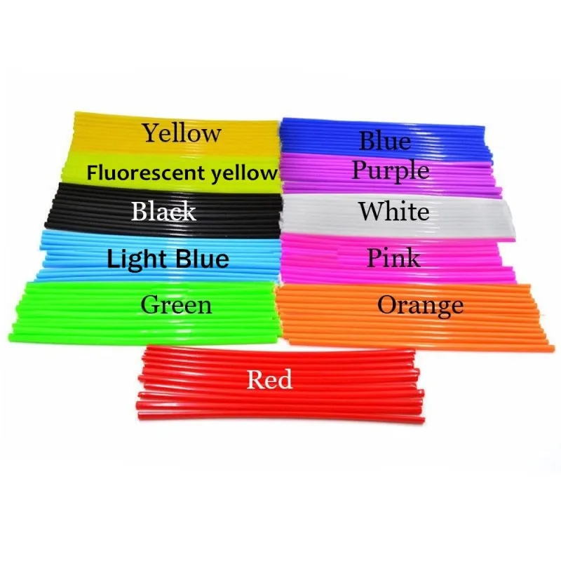 36pcs Motorcycle Wheel Rim Spoke Wrap Kit For Motocross Bicycle Bike Cruiser Chopper Cafe Racer Motorcycle Accessories