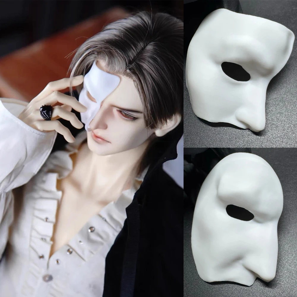 D10-P081 Children Handmade Toy 1/3 ID75 Uncle MSD MDD BJD/SD Doll Accessories Half Face Opera Mask 1Pcs