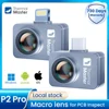 Imageur thermique à objectif macro P2PRO 600 ℃   Caméra infrarouge haute température 256*192 pour téléphone android iphone 1