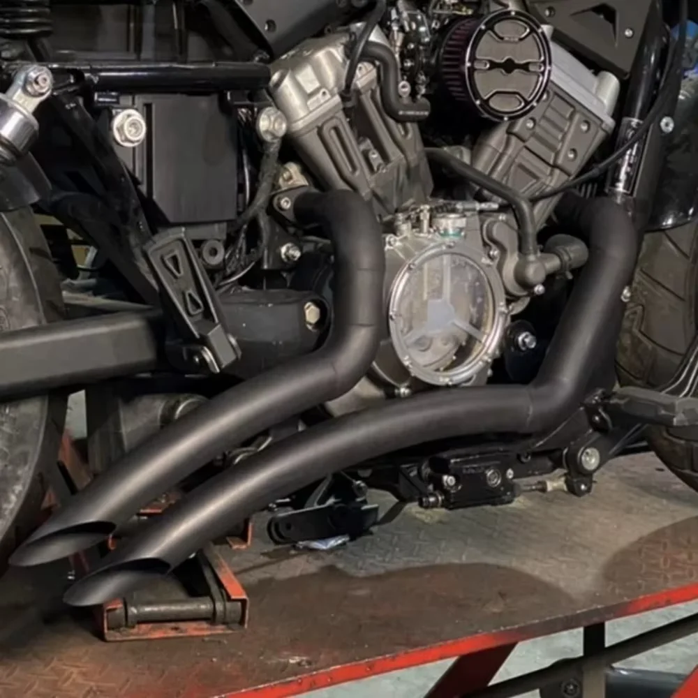 【Perfect fit】For Benda Chinchilla300 modified full section exhaust pipe,the sound is low, deep and powerful