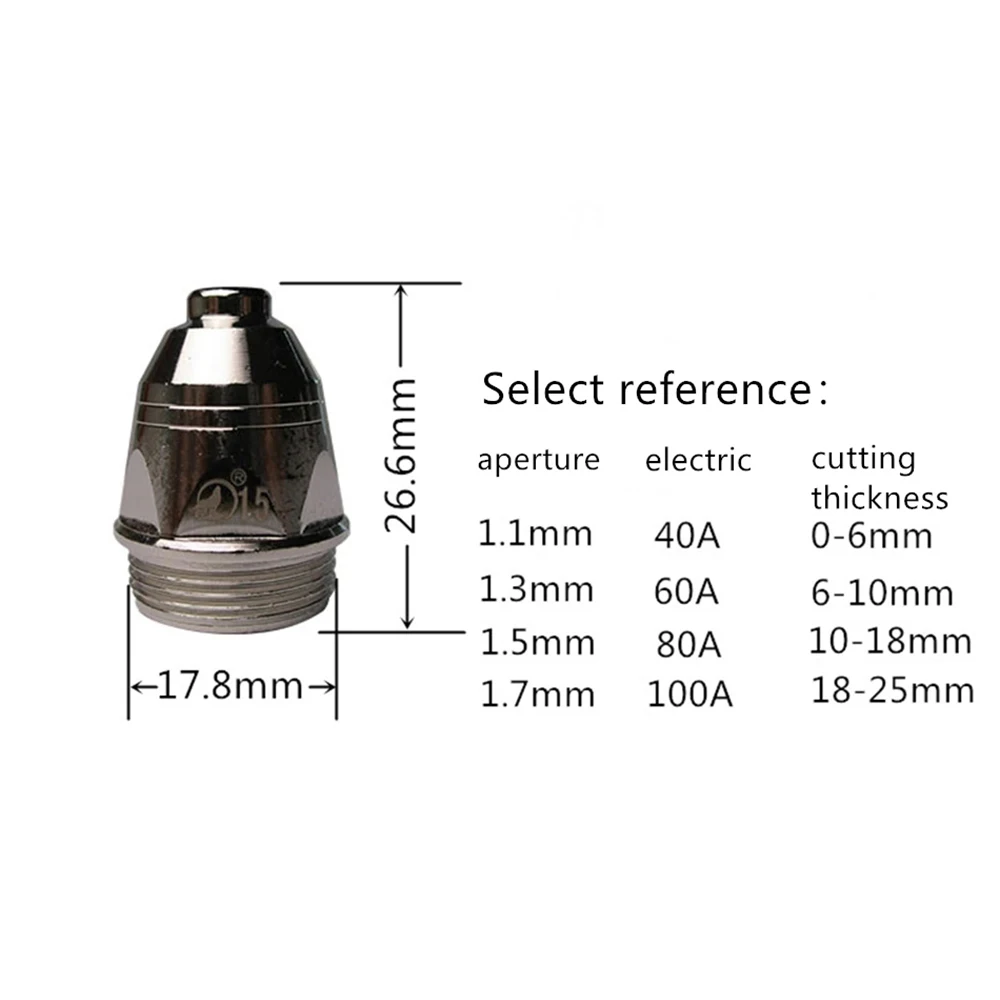 Black Wolf Original Factor P80 Inverte CNC Plasma Cutter Cutting Torch Plasma Consumable Air Nozzle Plasma Electrode cutter100PK