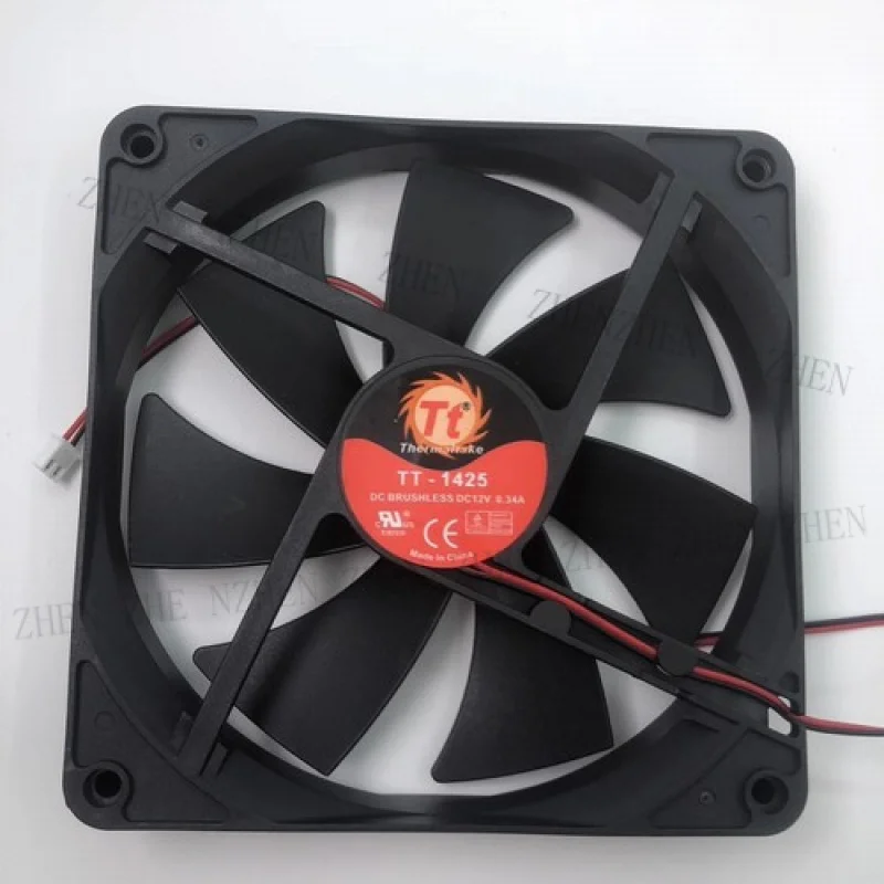 

Y 1 шт. TT-1425 14025 DC12V 0,34A 14 см 2-проводной для бесшумного охлаждающего вентилятора