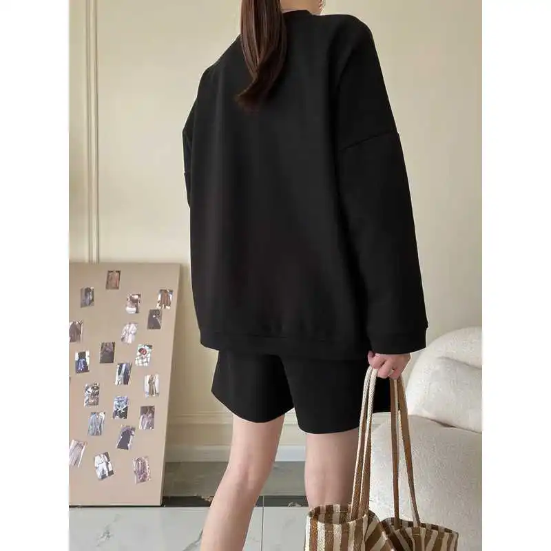 

Casual Sweater orts Suit Women's Faion Two-Piece Set Low Waist ort Pants 00% Cotton Spring 2026 No Brand Registered Tr...