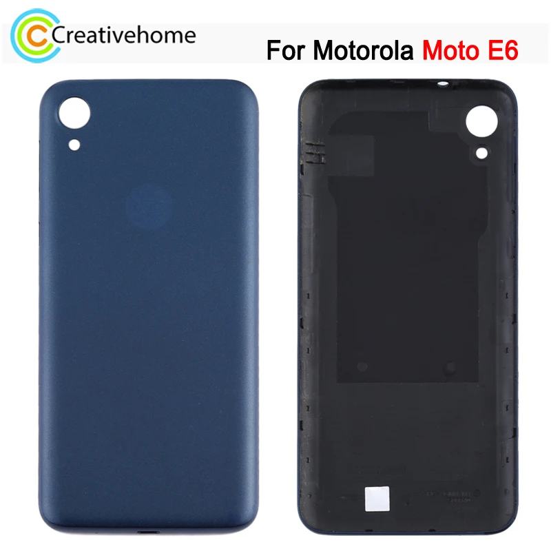 Battery Back Cover for Motorola Moto E6 Phone Rear Cover Repair Spare Part