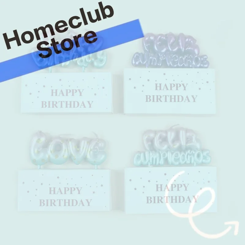 Gradient Happy Birthday Candle - Cake Decoration Accessories, Happy Birthday Letter Candle, Alphabet Candle Cake Toppers Candle