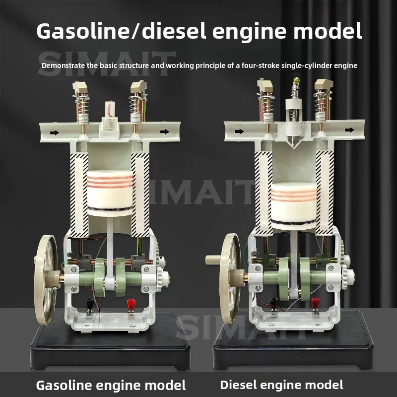 Diesel & Gaso line Engine Model, Internal Combustion Engine Physics Teaching KitInstrument