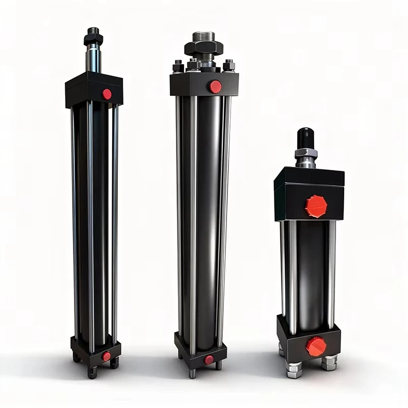HeavyDuty Long Stroke Hydraulic Cylinder 50/63/70/80/90/100/110mm Double Acting Tie Rod Type Telescopic Hydraulic Press Cylinder